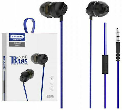 Somostel SMS-CS04 In-ear Handsfree με Βύσμα 3.5mm Μπλε