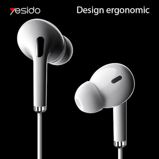 Yesido YH-35 În ureche Handsfree cu Mufă 3.5mm Alb