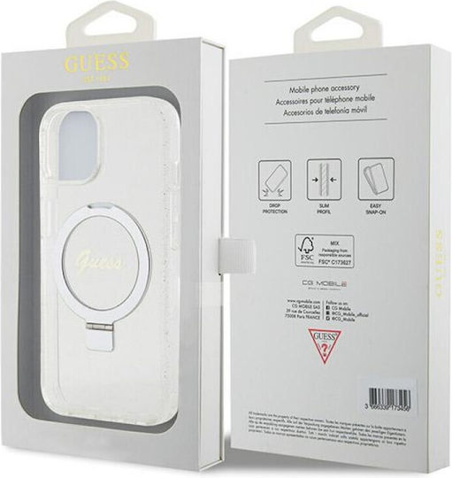 Guess Iml Back Cover Πλαστικό Διάφανο (iPhone 15)