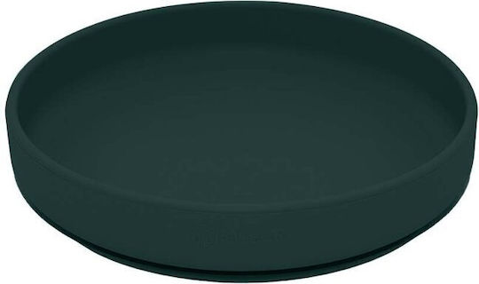 Petite & Mars Feeding Set made of Silicone with Non-slip Base Green for 6+ months
