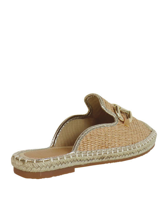 Flat Mules σε Μπεζ Χρώμα