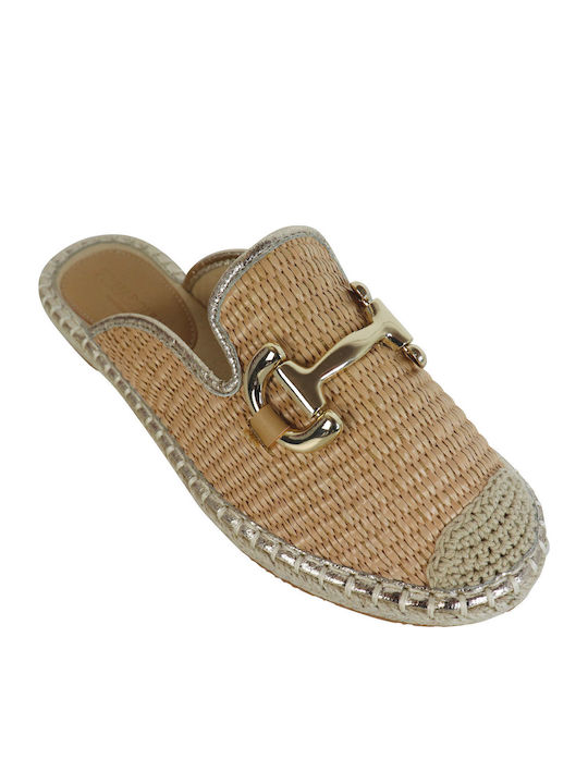 Flat Mules σε Μπεζ Χρώμα