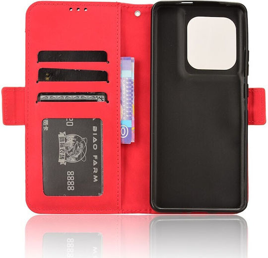Multiple Cards Wallet Κόκκινο (Motorola Edge 50 Ultra 5G)