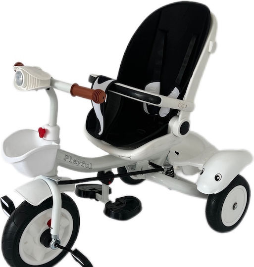 Playful Foldable & Convertible Kids Tricycle for 1.5+ Years White