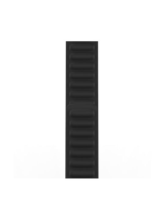 Techsuit Watchband (W035) Λουράκι Δερματίνης Μαύρο (Apple Watch 42/44/45mm/Ultra 49mm)