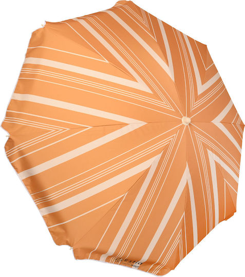 Estia Save the Aegean Folding Beach Umbrella Diameter 2m with UV Protection and Air Vent Sunscape Mirage