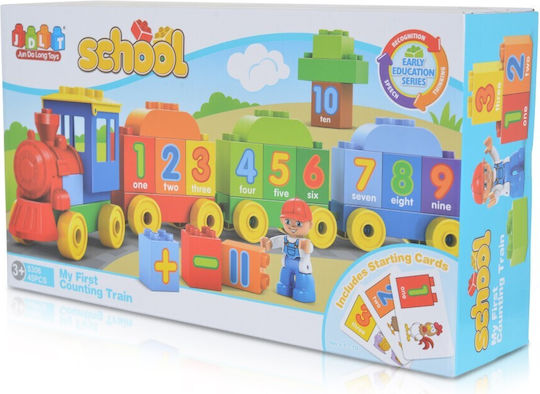 Moni Εκπαιδευτικά Τουβλάκια Train School για 3+ Ετών 45τμχ