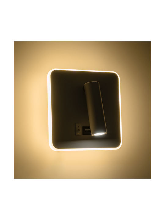 GloboStar Lady-S Modern Leuchte Wand mit Integrierter LED und Neutralweißes Licht 15x7cm