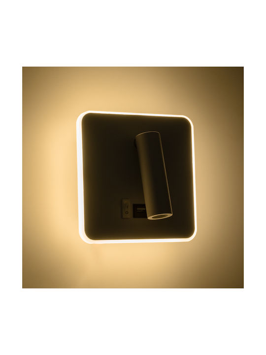 GloboStar Lady-S Modern Leuchte Wand mit Integrierter LED und Neutralweißes Licht 15x7cm