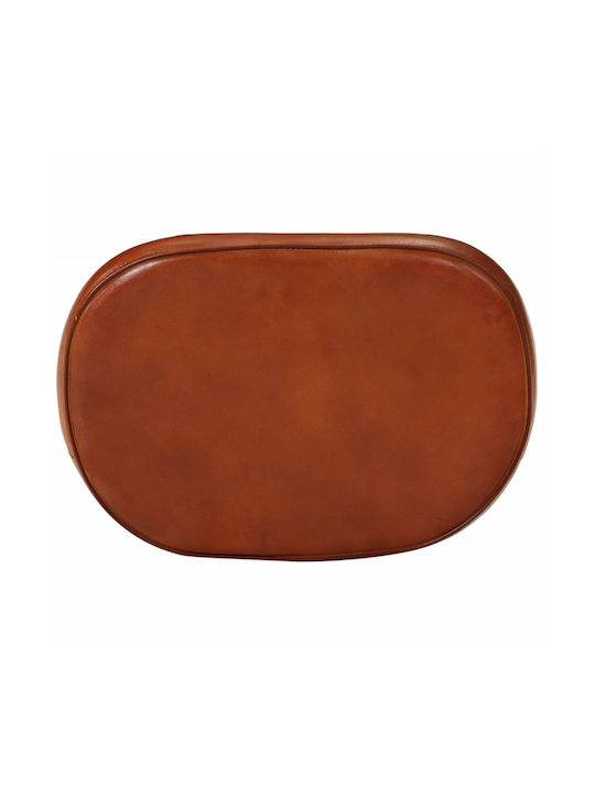 Stool Bar Upholstered with Leatherette Dark Brown 2pcs 40x29.5x53cm