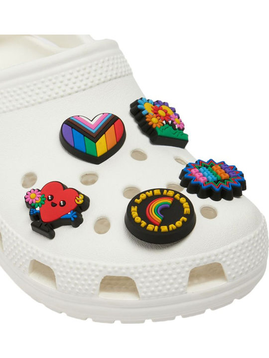 Crocs Джибитс Брошки Love Is Love Многоцветни 5 Брой