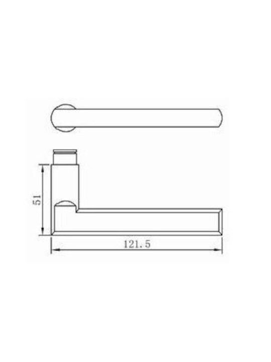 Finetto Lever Front Door with Plate 243-080A056B75 Pair Black Checkmate