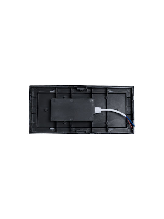 GloboStar Cityscape Επιτοίχια Εξωτερική Πλαφονιέρα LED IP65 18W με Φυσικό Λευκό Φως 23.5x11x10εκ.