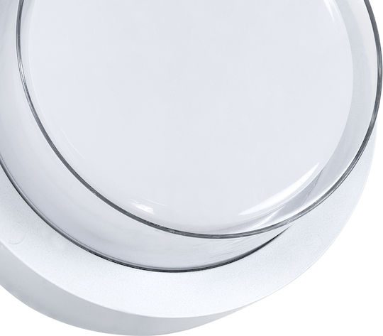 GloboStar Nexus Επιτοίχια Εξωτερική Πλαφονιέρα LED IP65 10W με Φυσικό Λευκό Φως 17x17x9εκ.