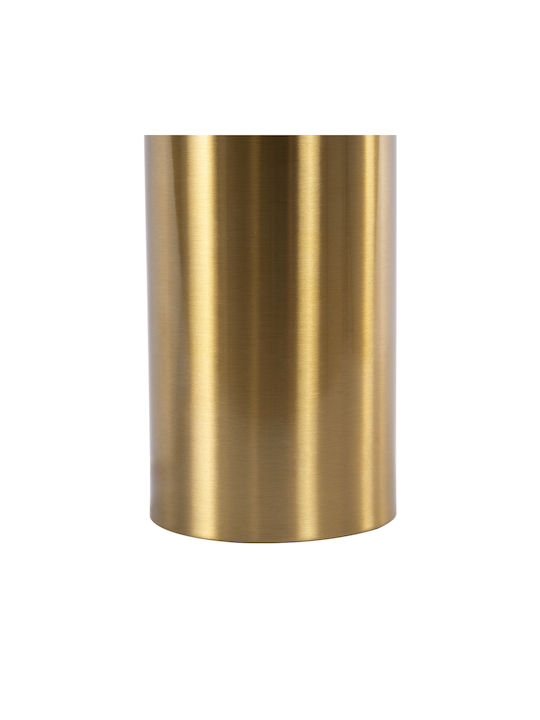 GloboStar Metal Table Lamp for Socket E27 with Gold Shade and Base