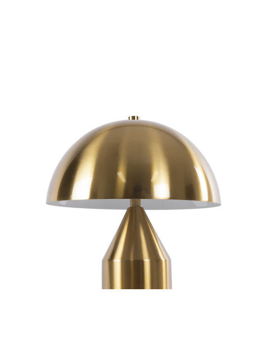 GloboStar Metal Table Lamp for Socket E27 with Gold Shade and Base