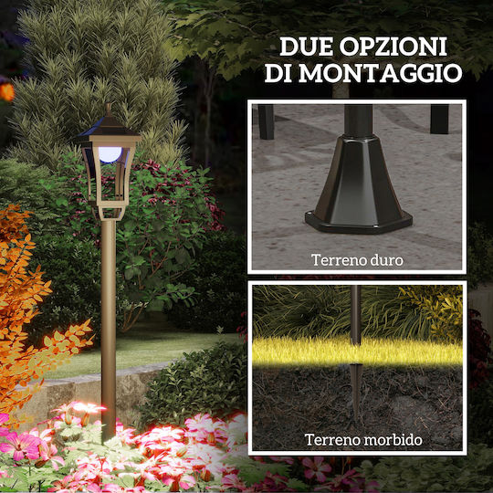 Outsunny Street Solar Light 15cmx15cmx127cmcm