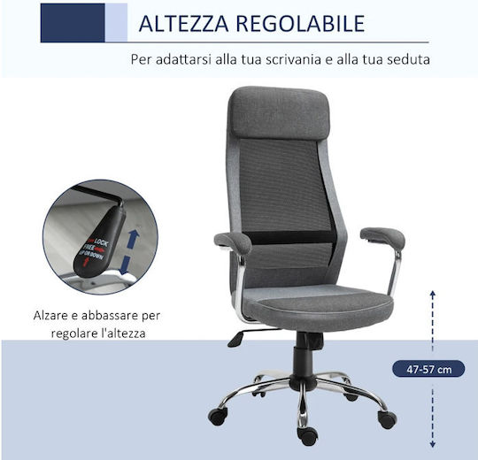 Vinsetto Bürostuhl Grau