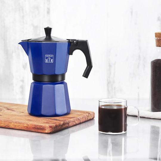 Cecotec Mokclassic Μπρίκι Espresso 6cups Inox Μπλε