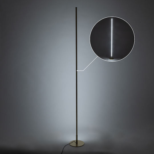 GloboStar Daluma LED Floor Lamp H160xW18cm. with Adjustable White Light 2640lm Gold