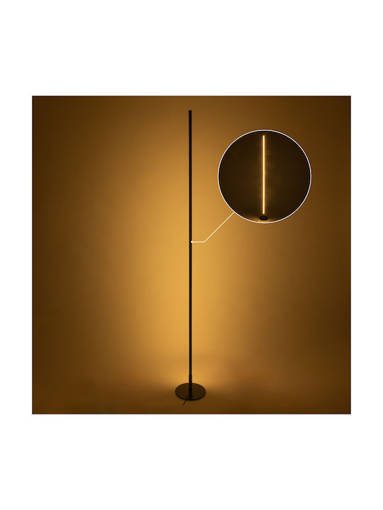 GloboStar Daluma LED Floor Lamp H160xW18cm. with Adjustable White Light 2640lm Black