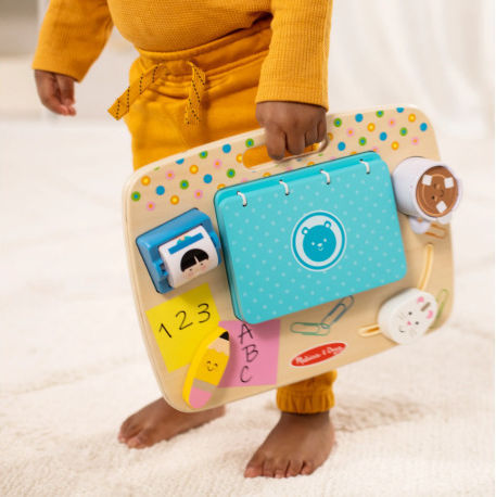 Melissa & Doug Baby Laptop-Tablet made of Wood for 12++ Months