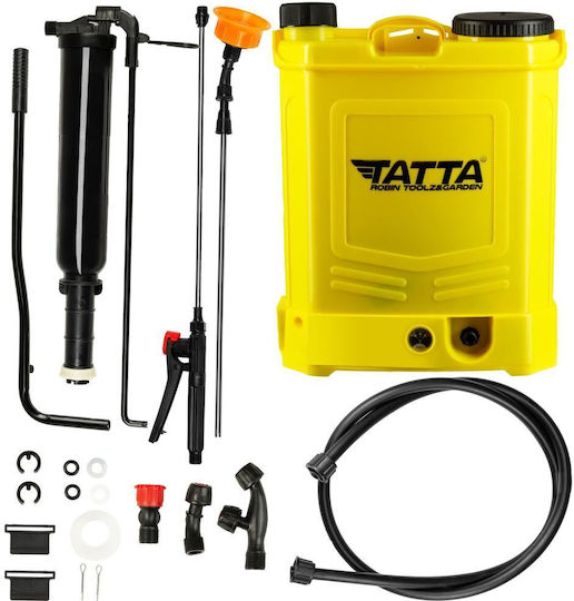 Tatta Pulverizator cu presiune 12V cu Baterie 8Ah cu Capacitate 16lt în culoarea Gri