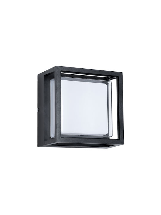 GloboStar Majestic Επιτοίχια Εξωτερική Πλαφονιέρα LED IP65 10W με Φυσικό Λευκό Φως 17x17x9εκ.