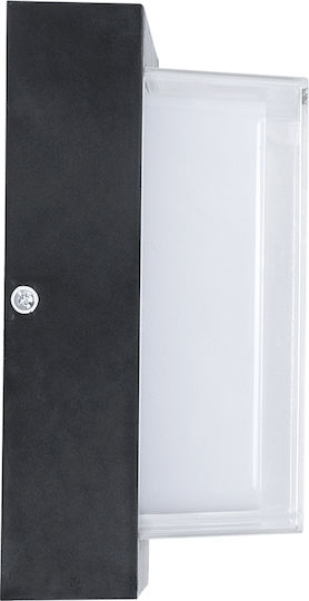 GloboStar Nexus Square Επιτοίχια Εξωτερική Πλαφονιέρα LED IP65 10W με Φυσικό Λευκό Φως 17x17x9εκ.