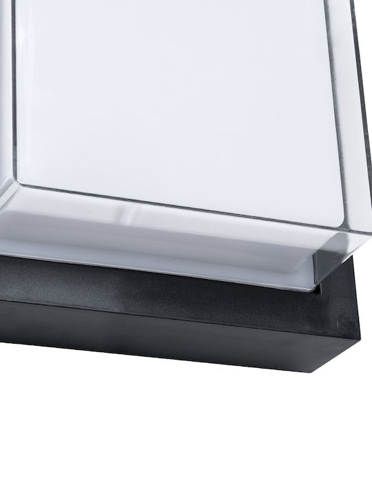 GloboStar Nexus Square Wandmontierte Außenbeleuchtung Deckenleuchte LED IP65 10W mit Natürliches Weiß Licht 17x17x9cm