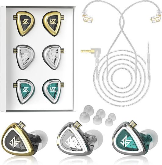 KZ In-ear headphones In Ear Eda 3-in-1 Set Multicolored
