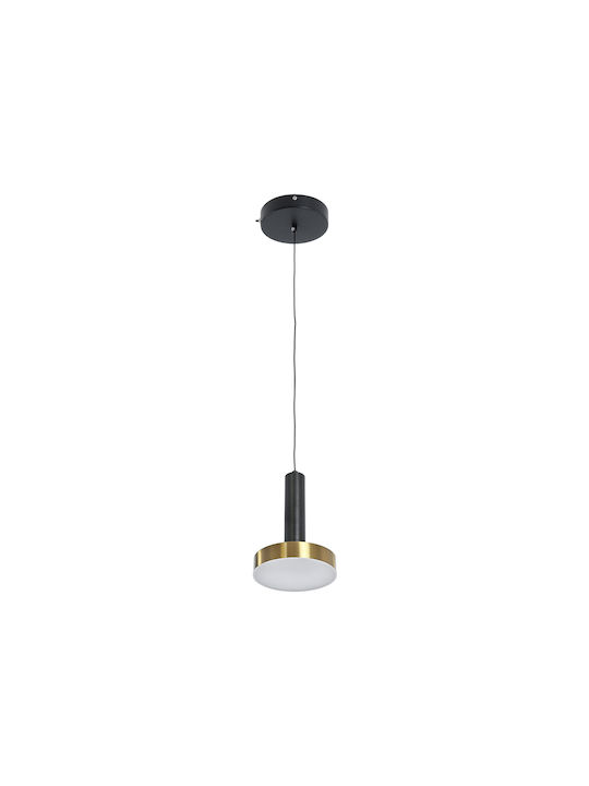 GloboStar ZANE Black LED Pendant Ceiling Light with Warm to Cool White Light 15x20x20cm
