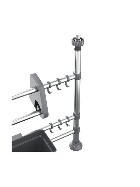 Adjustable Aluminum Kitchen Organizer 344378 Silver