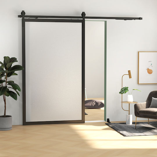 HomCom Mecanism Pentru Ușă Glisantă 244cm Negru