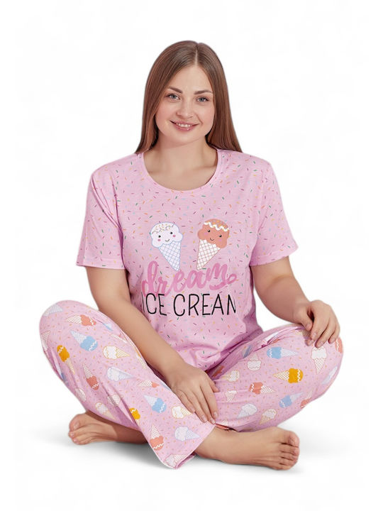 PijaMood Summer Women's Pyjama Set Pink