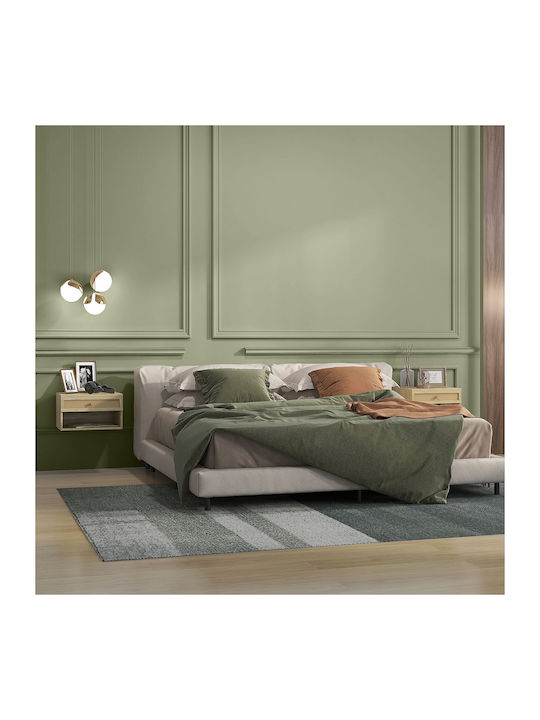 Wooden Beige Bedside Tables 2 Pieces 40x34x23cm