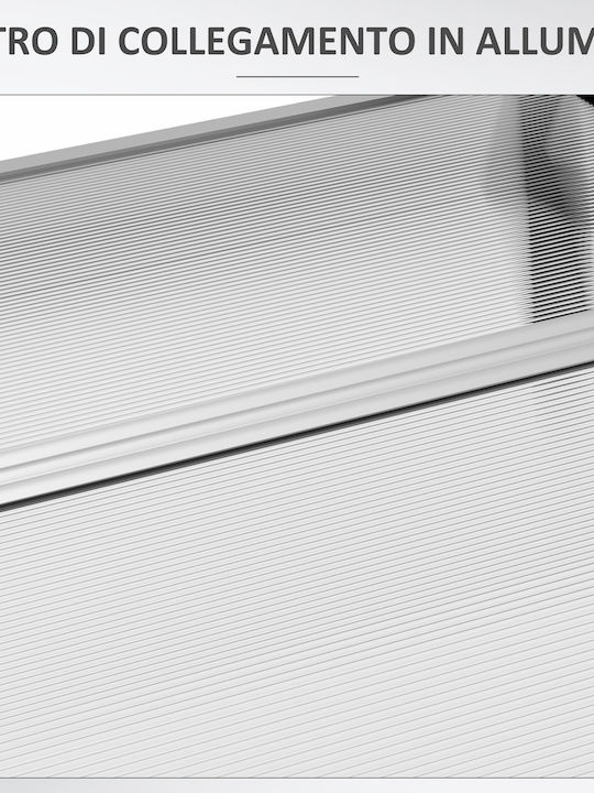 Outsunny Πολυκαρβονικό Στέγαστρο Π303xΒ96cm