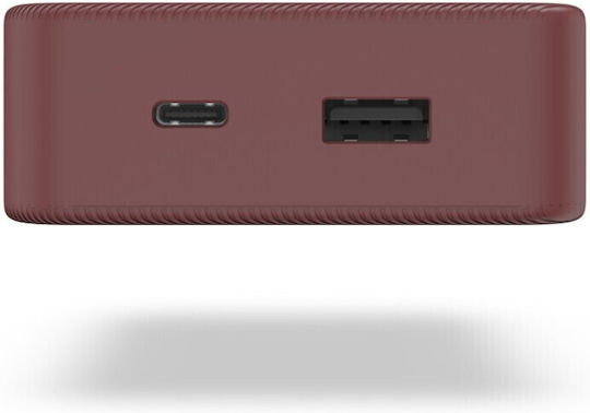 HAMA Colour 20 Power Bank 20000mAh με Θύρα USB-A και Θύρα USB-C Κόκκινο