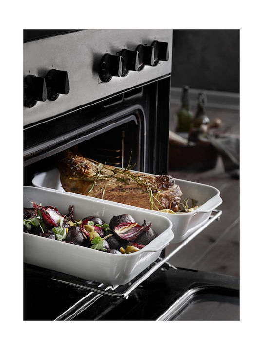 Pillivuyt Porcelain Rectangular Heat-Resistant Cookware 44.5x26x7.8cm