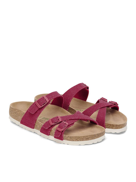 Franca Flache Sandalen für Damen in Fuchsie Farbe
