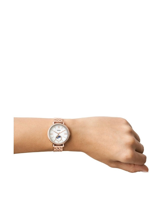 Fossil Jacqueline Damen Uhr mit Rose Gold Metallarmband