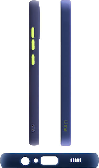 Lime Hardshell Camera Guard Back Cover Πλαστικό Blue with Yellow Keys (Galaxy A03)