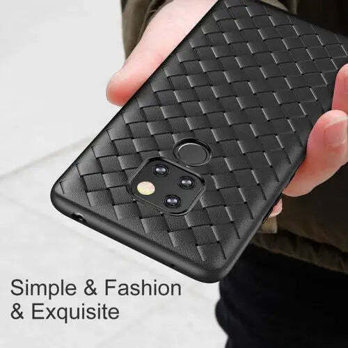 Baseus Bv Weaving Umschlag Rückseite Silikon Schwarz (Huawei Mate 20)