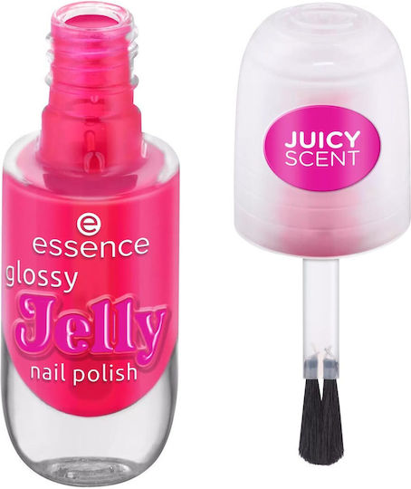 Essence Glossy Jelly Nail Polish 02 Pinkcandy Gloss 8ml