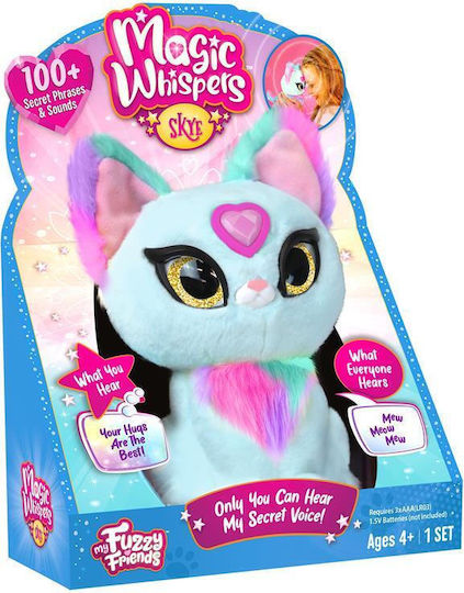 Giochi Preziosi Plush Kitten My Fuzzy Friends Magic Whisper Kitty Skye Light Blue For 4+ Years 17 cm
