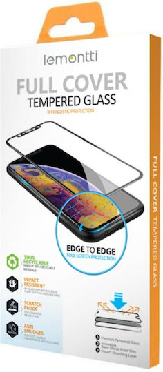 Lemontti 0.33mm Full Face Tempered Glass Μαύρο (Galaxy A14)