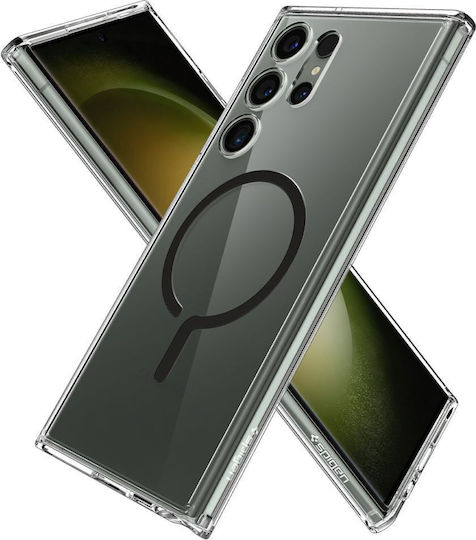 Spigen Ultra Hybrid Onetap Задна корица Пластмаса 2мм Черен (Galaxy S23 Ultra)