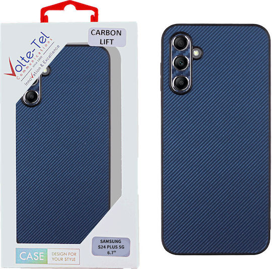 Volte-Tel Back Cover Silicone Durable Blue (S24+ PLUS 5G, Samsung)