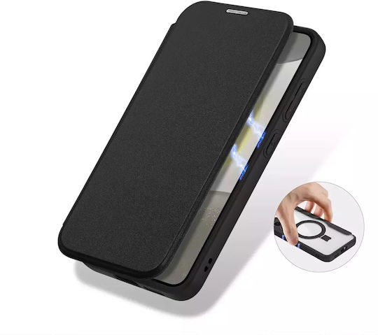 Dux Ducis Skin X Pro Back Cover Piele / Plastic Magnetic Negru (Galaxy S24+)