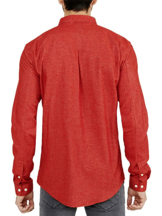 Minimum Men's Shirt Cotton Red